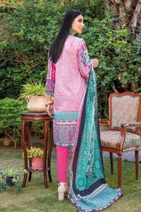 UAE -3PC Lawn Unstitched Digital Printed Suit CL-32247