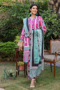 UAE -3PC Lawn Unstitched Digital Printed Suit CL-32247