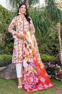 UAE -3PC Lawn Unstitched Digital Printed Suit CL-32290