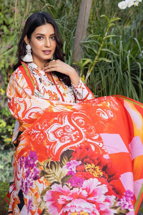 UAE -3PC Lawn Unstitched Digital Printed Suit CL-32290