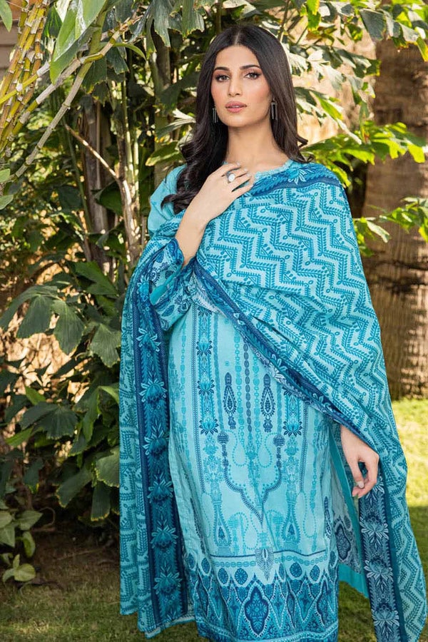UAE -3PC Lawn Unstitched Printed Suit CL-32374 A