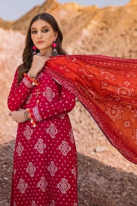 UAE -3PC Embroidered Printed Lawn Unstitched Suit CL-42006