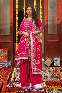 UAE -3PC Lacquer Printed Lawn Unstitched Suit CL-42008 B