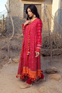 UAE -3PC Printed Lawn Unstitched Suit CL-42009 A