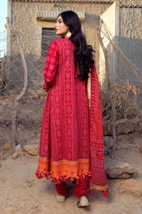 UAE -3PC Printed Lawn Unstitched Suit CL-42009 A