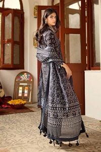 UAE -3PC Printed Lawn Unstitched Suit CL-42009 B