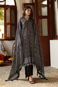 UAE -3PC Printed Lawn Unstitched Suit CL-42009 B