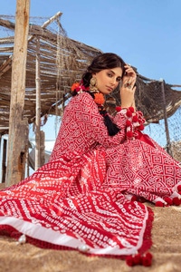 UAE -3PC Lacquer Printed Lawn Unstitched Suit CL-42010 A