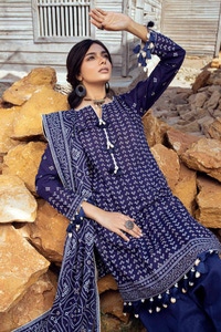 UAE -3PC Printed Lawn Unstitched Suit CL-42017 A