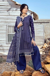 UAE -3PC Printed Lawn Unstitched Suit CL-42017 A