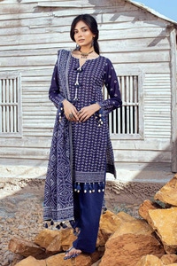 UAE -3PC Printed Lawn Unstitched Suit CL-42017 A