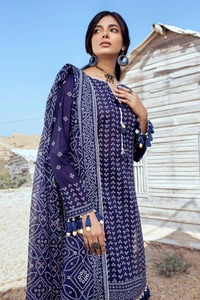 UAE -3PC Printed Lawn Unstitched Suit CL-42017 A