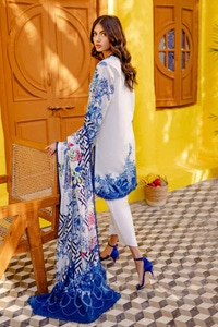 UAE -3PC Printed Lawn Unstitched Suit CL-42021 A