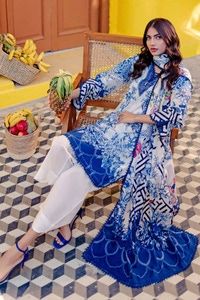 UAE -3PC Printed Lawn Unstitched Suit CL-42021 A