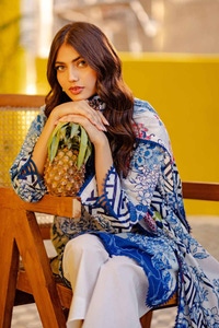 UAE -3PC Printed Lawn Unstitched Suit CL-42021 A