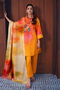 UAE -3PC Printed Lawn Unstitched Suit CL-42022 A
