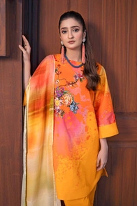 UAE -3PC Printed Lawn Unstitched Suit CL-42022 A