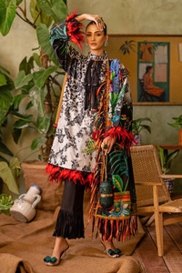 UAE -3PC Printed Lawn Unstitched Suit CL-42023