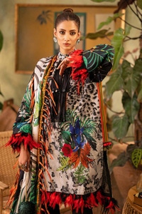 UAE -3PC Printed Lawn Unstitched Suit CL-42023