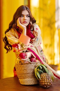 UAE -3PC Printed Lawn Unstitched Suit CL-42026 A