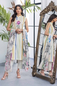 UAE -3PC Printed Lawn Unstitched Suit CL-42029 A