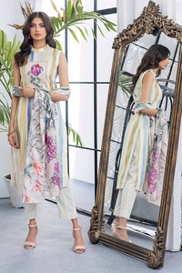 UAE -3PC Printed Lawn Unstitched Suit CL-42029 A