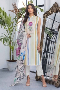 UAE -3PC Printed Lawn Unstitched Suit CL-42029 A