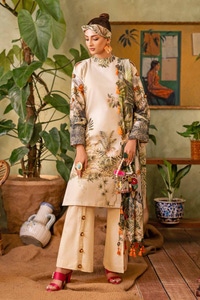 UAE -3PC Printed Lawn Unstitched Suit CL-42030