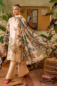 UAE -3PC Printed Lawn Unstitched Suit CL-42030