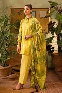 UAE -3PC Printed Embroidered Lawn Unstitched Suit CL-42031