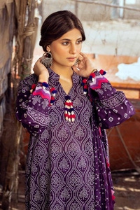 UAE -3PC Printed Lawn Unstitched Suit CL-42033 A