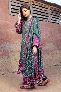 UAE -3PC Printed Lawn Unstitched Suit CL-42034 A
