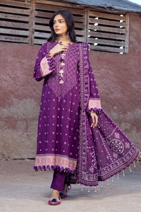 UAE -3PC Printed Lawn Unstitched Suit CL-42037 A