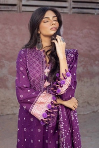 UAE -3PC Printed Lawn Unstitched Suit CL-42037 A