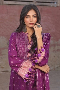 UAE -3PC Printed Lawn Unstitched Suit CL-42037 A