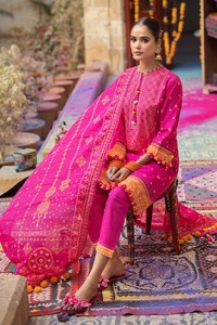 UAE -3PC Printed Lawn Unstitched Suit CL-42037 B