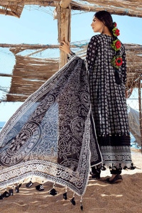 UAE -3PC Lacquer Printed Lawn Unstitched Suit CL-42039 A