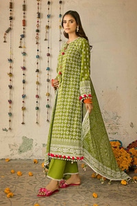 UAE -3PC Lacquer Printed Lawn Unstitched Suit CL-42039 B