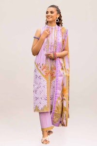UAE -3PC Unstitched Printed Lawn Suit CL-42049 A