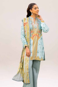 UAE -3PC Unstitched Printed Lawn Suit CL-42049 B