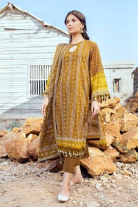 UAE -3PC Printed Lawn Unstitched Suit CL-42051 A