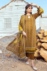 UAE -3PC Printed Lawn Unstitched Suit CL-42051 A