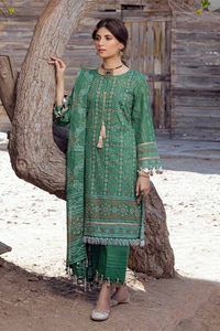 UAE -3PC Printed Lawn Unstitched Suit CL-42060 A