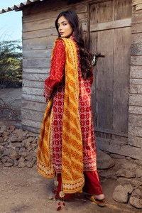 UAE -3PC Printed Lawn Unstitched Suit CL-42061 A