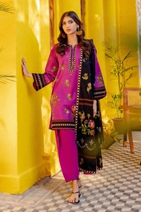 UAE -3PC Printed Lawn Unstitched Suit CL-42064 A