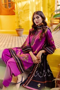 UAE -3PC Printed Lawn Unstitched Suit CL-42064 A