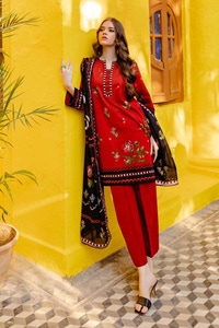 UAE -3PC Printed Lawn Unstitched Suit CL-42064 B