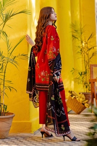 UAE -3PC Printed Lawn Unstitched Suit CL-42064 B