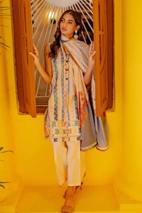 UAE -3PC Printed Lawn Unstitched Suit CL-42076