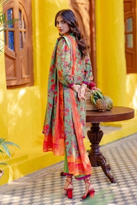 UAE -3PC Printed Lawn Unstitched Suit CL-42078